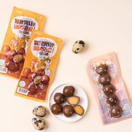 Smoked quail eggs 25g 10pcs High Protein Healthy Snacks_diet, high fat reduction, protein supplement, easy snacks, camping snacks_Made in Korea